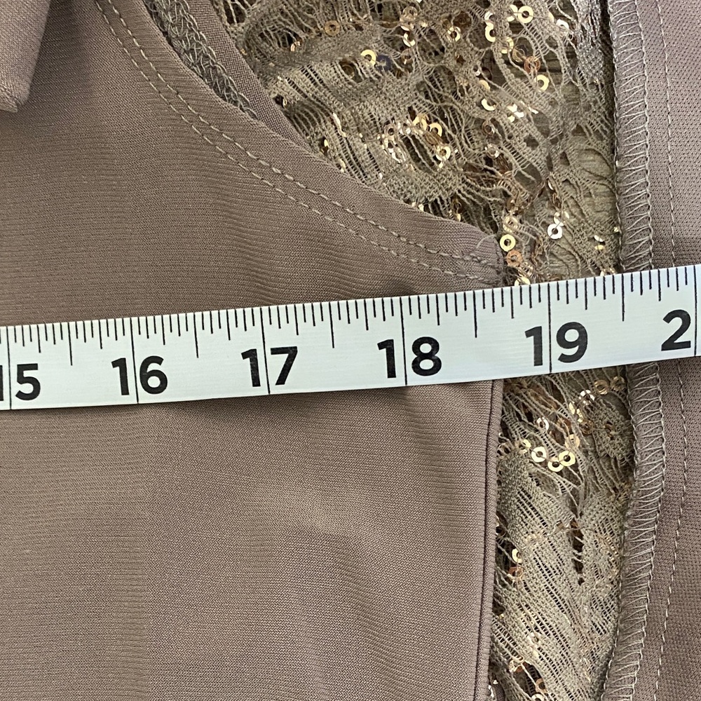 R&M Richards Gold and Brown Pantsuit size 8 - Picture 13 of 13